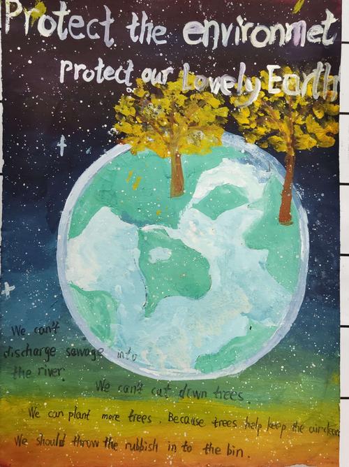 保护地球英语海报